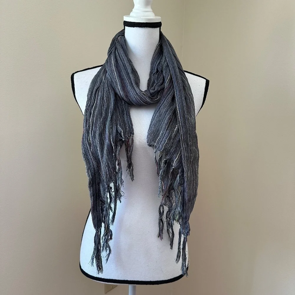 *SPARITUAL* Multicolor Striped Fashion Tassel Scarf